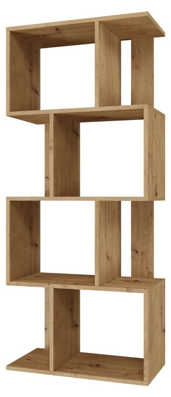 Regał FIESTA 4P 59,5x30x140 cm dąb rzemieślniczy