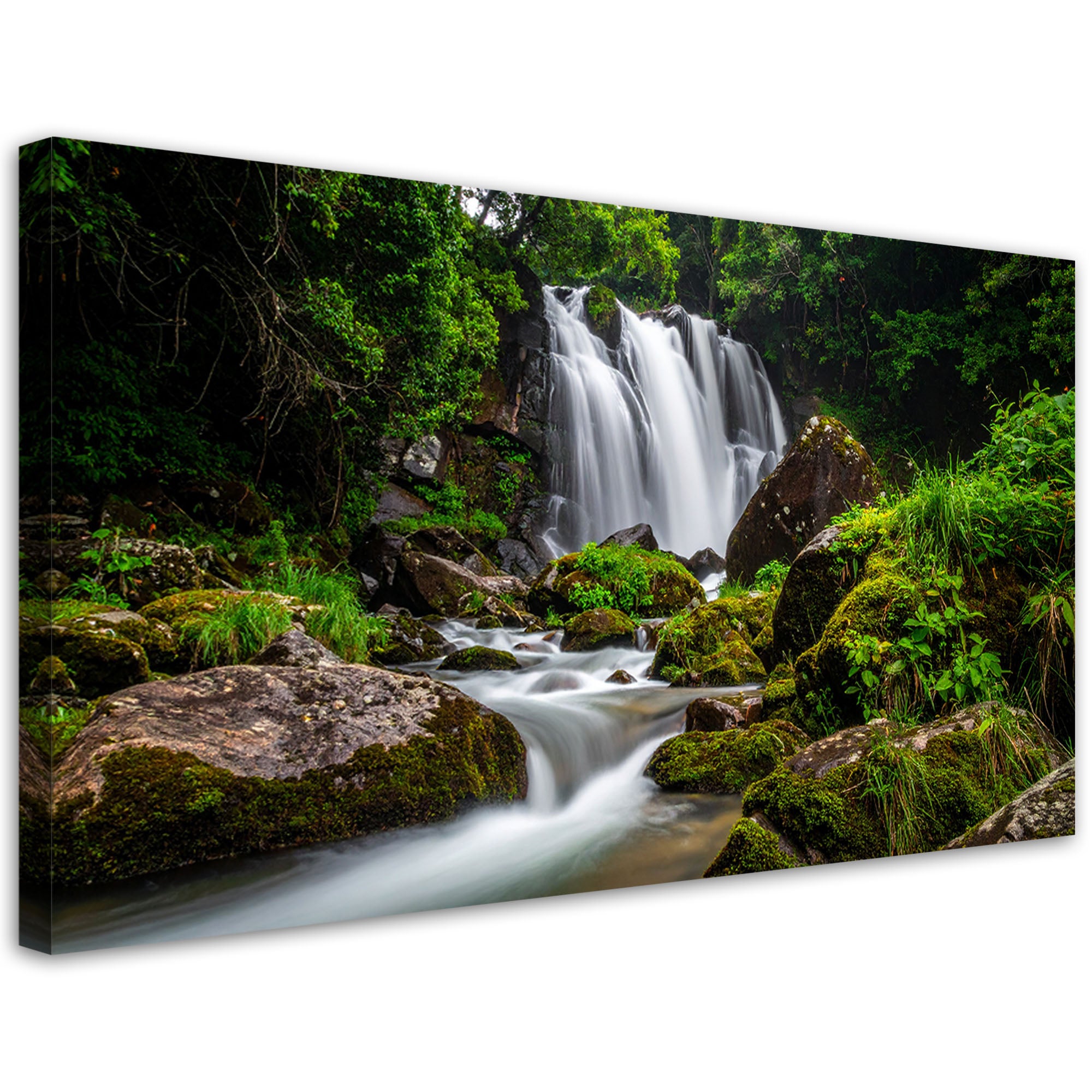 Obraz do salonu sypialni kuchni, Pejzaż wodospad góry natura 120x60