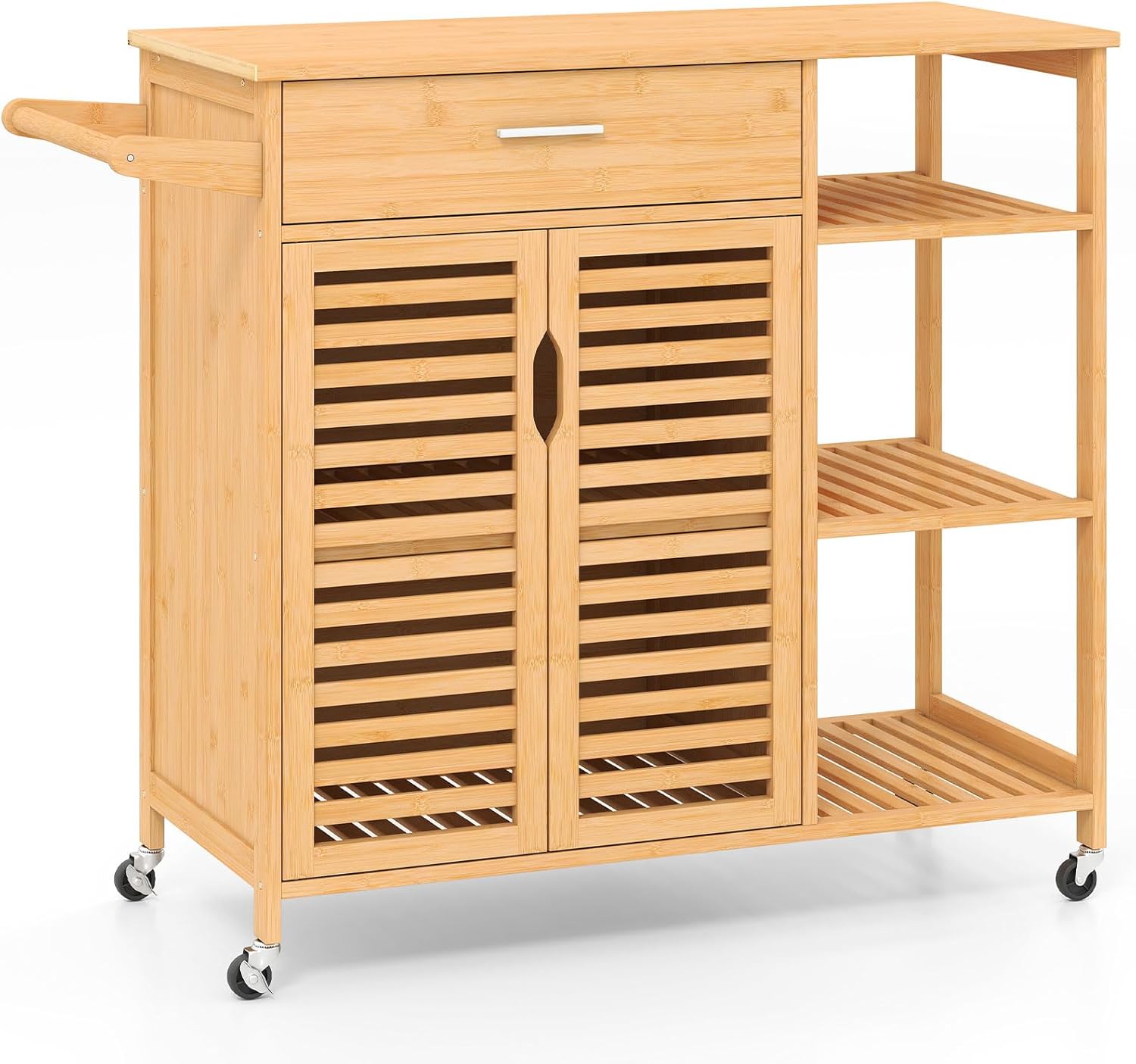 Navaris Meuble De Rangement - Chariot à Roulettes En Fer Et