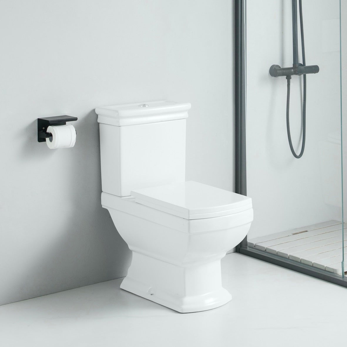 Toilette WC à poser rétro MADRY en céramique | Leroy Merlin