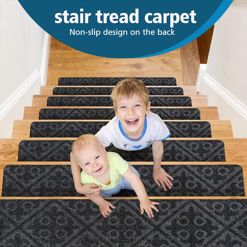 BEQHAUSE Lot De 15 Tapis D'escalier Antidérapants Pour Marches En