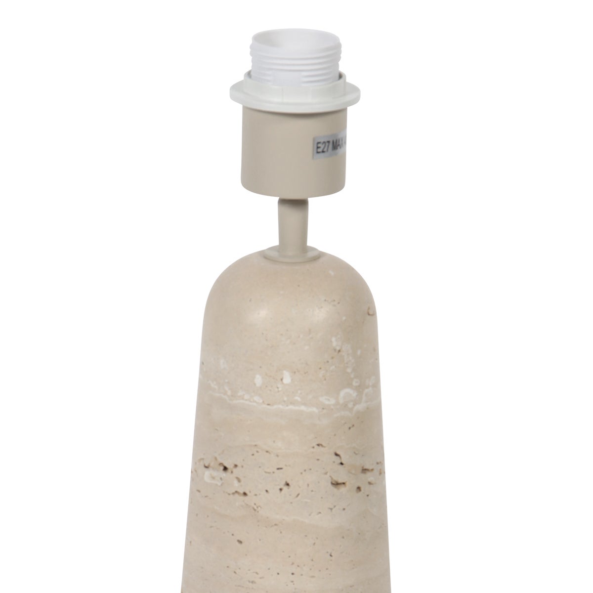 Anne Lighting - lampada da tavolo - Travino - crema bianco - pietra tessile - Ø 30cm - E27 - 4553CR - 3