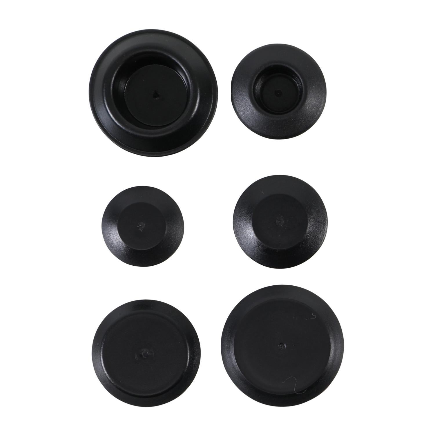 Lot De 50 Bouchons Caoutchouc Noir Pour Carrosserie Voiture - 19 X 9,5 X 6,5 Mm, Protection Petits Trous, Facile à Poser