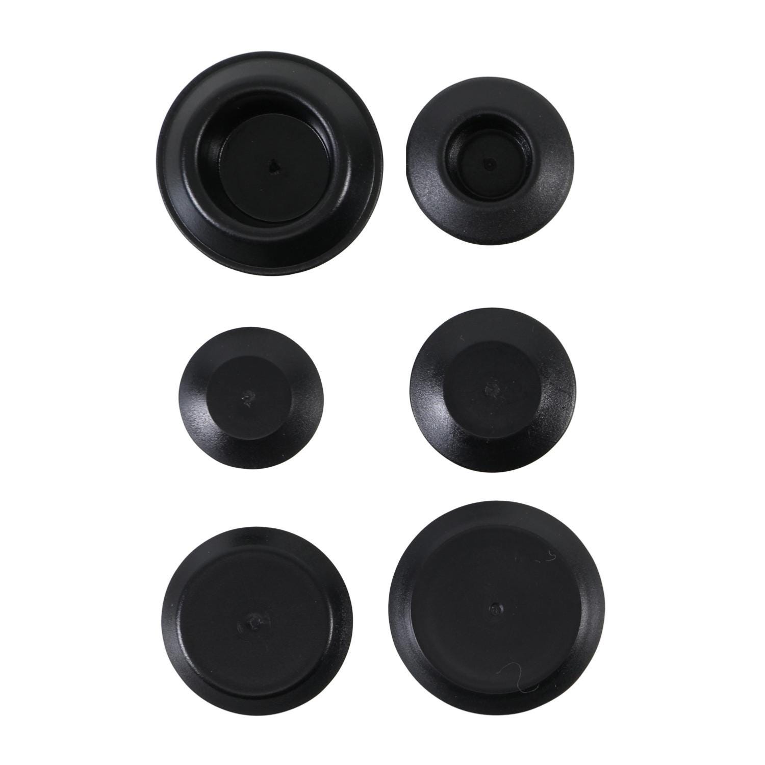 Lot De 50 Bouchons Caoutchouc Noir Pour Carrosserie Voiture - 19 X 9,5 X 6,5 Mm, Protection Petits Trous, Facile à Poser