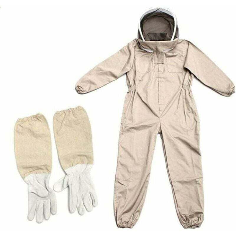 Costum apicol - Costum apicol profesional cu voal autoportant XXL maro