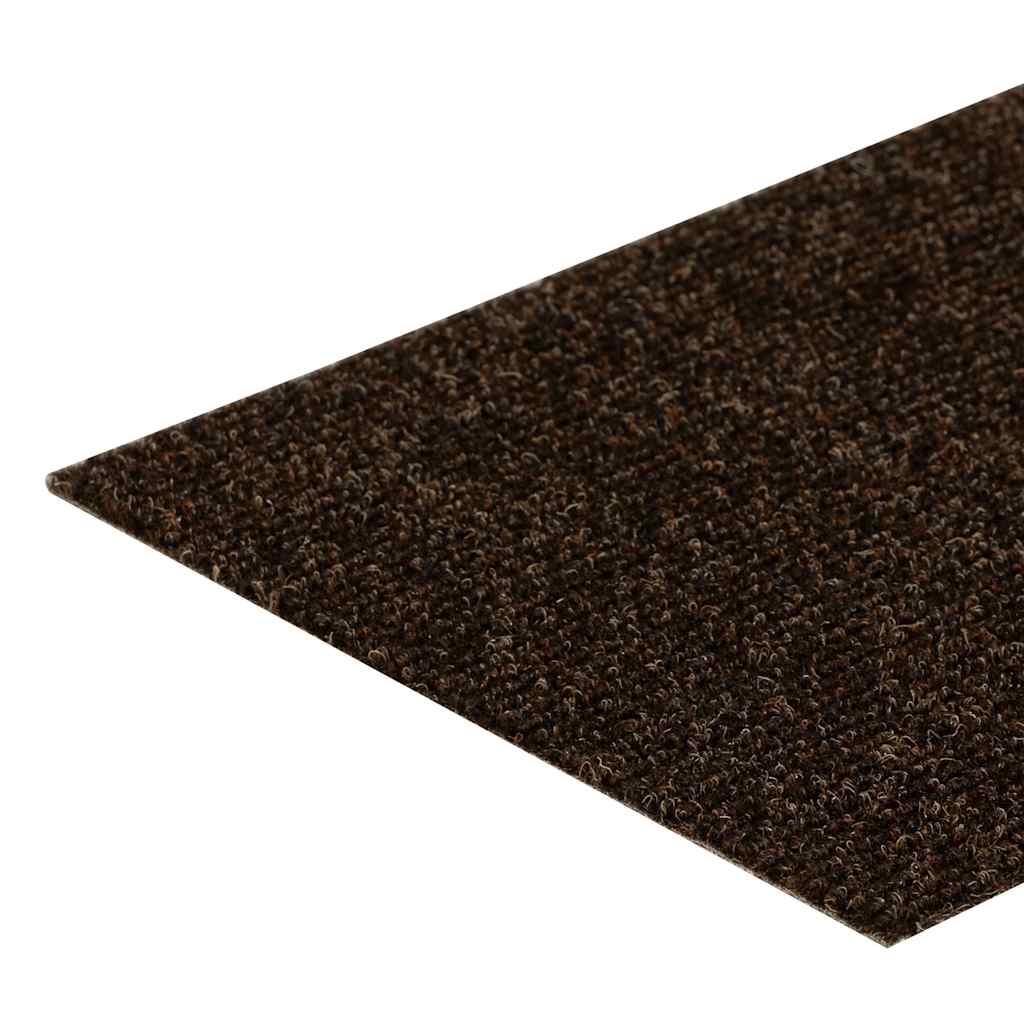 Tapis d'escalier autocollants 30 pièces 76 x 20 cm Marron Rectangulaire vidaXL - 6