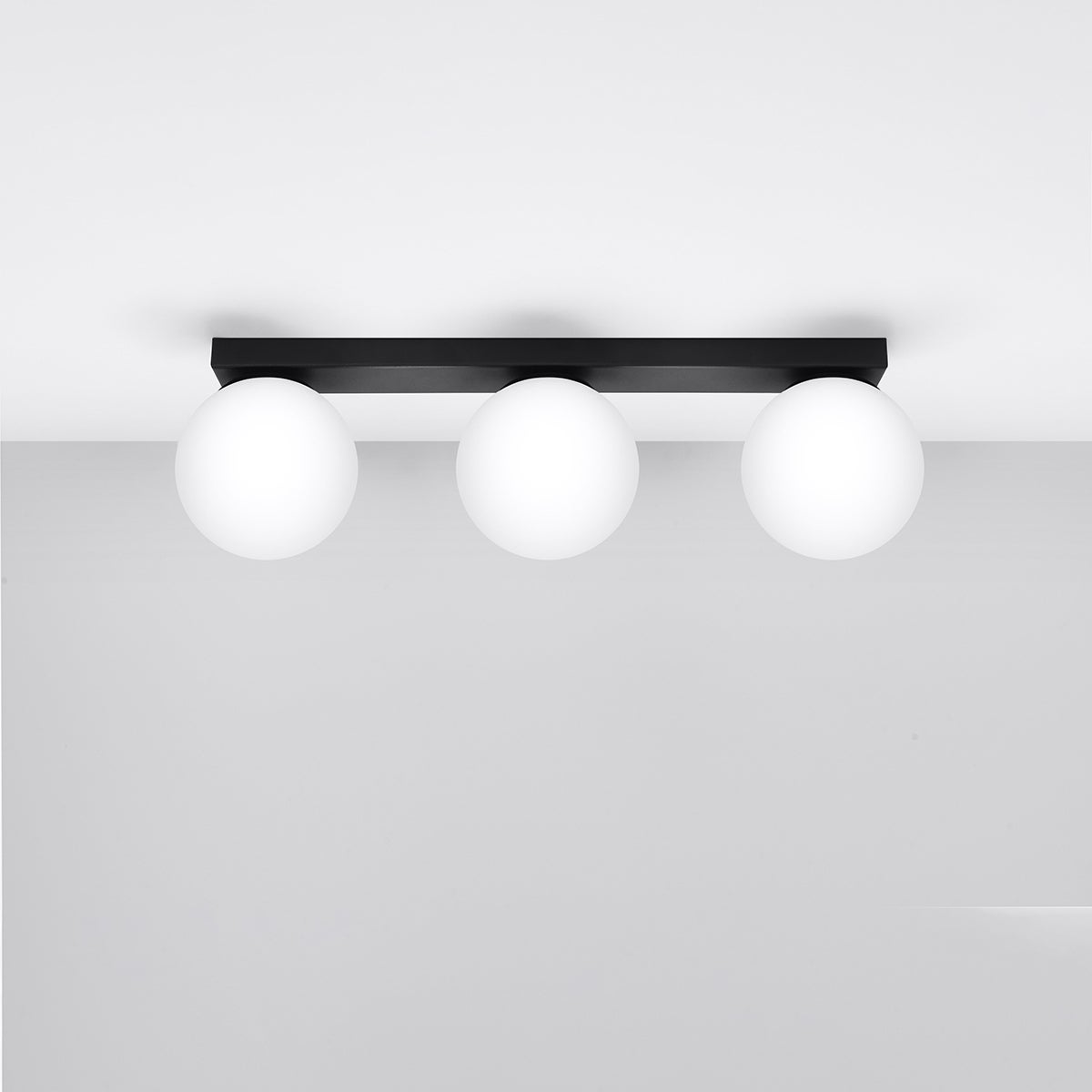 Plafon ZYNFI 3 czarny LED 4000K - 50x12x14.5cm Sollux