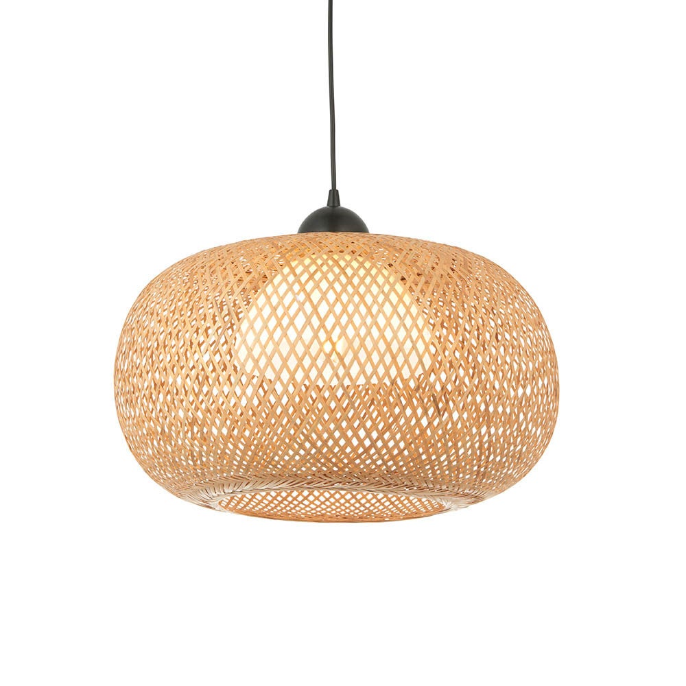 Lampa wisząca BALI beżowa 1xE27x20W wiklina / rattan / słoma wym:155x43x43cm IP20 Endon