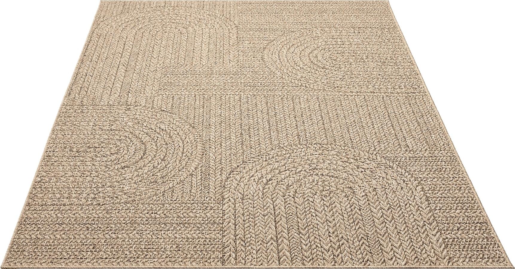 Tapis Kansas jute intérieur extérieur terrasse moderne, Nature, 140x200 cm - 2