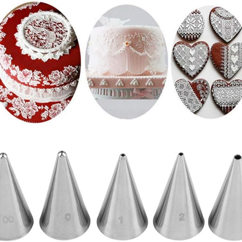 sztuk stalowych końcówek do ciasta, pisanie, akcesoria do dekorowania, rękaw cukierniczy, udekoruj swoje ciasto, ciasteczka