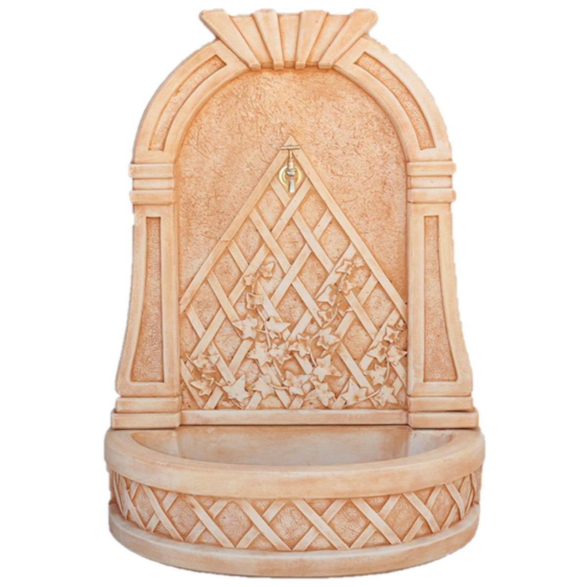 Fontaine murale d’automne 74x41x101cm. pour les Jardins en Betón Pierre. Couleur Carreau - 4