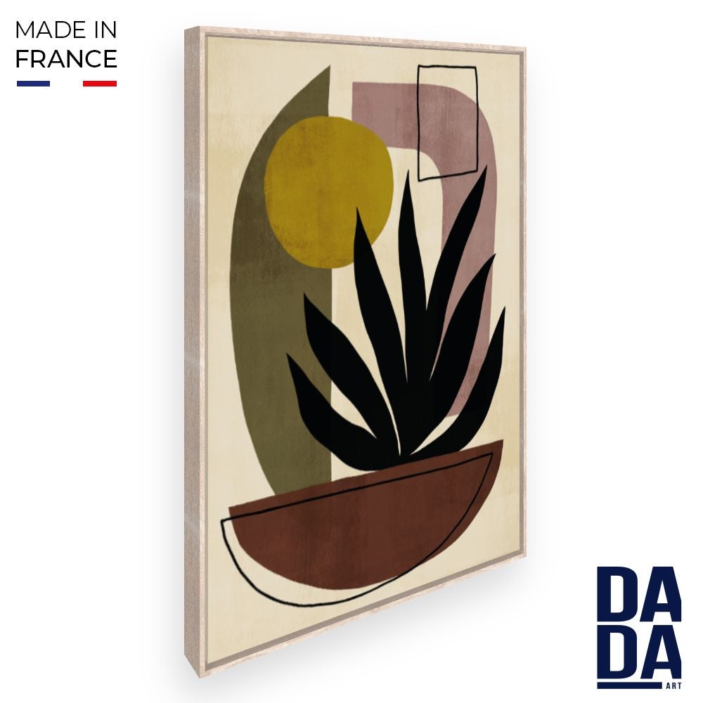 Grande Toile Naïve Encadrée “Cuba” Par Rolland – Peinture 60x50cm Couleurs Vives