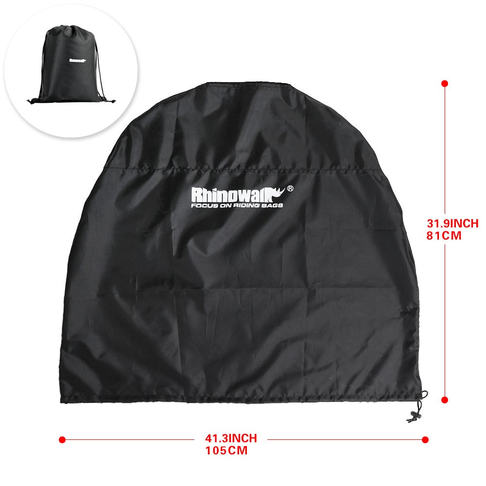 Housse pour vélo 20-22 pouces imperméable et légère Sac de rangement pliable pour vélo Housse portable pour vélo 81 x 105 cm Noir - 2