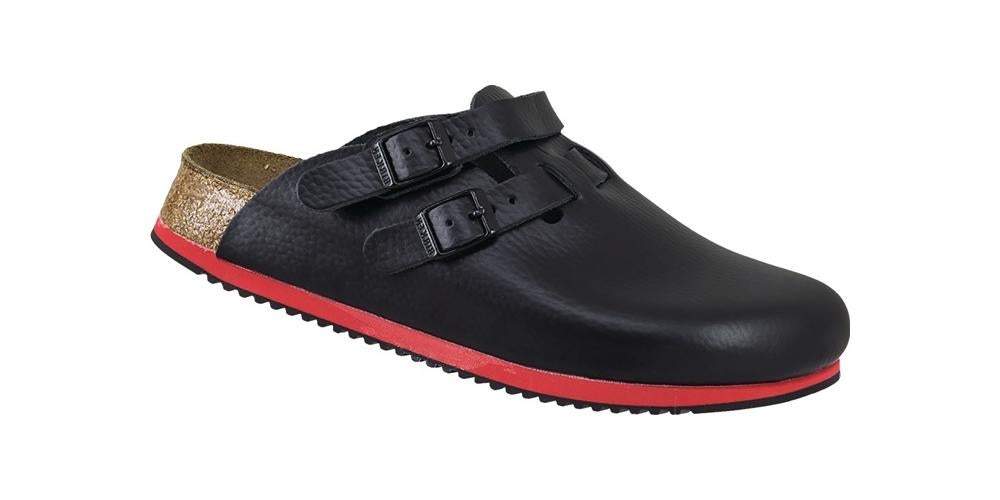 BIRKENSTOCK Sabot Clog Kay SL hommes taille 46 noir Leder SRA EN