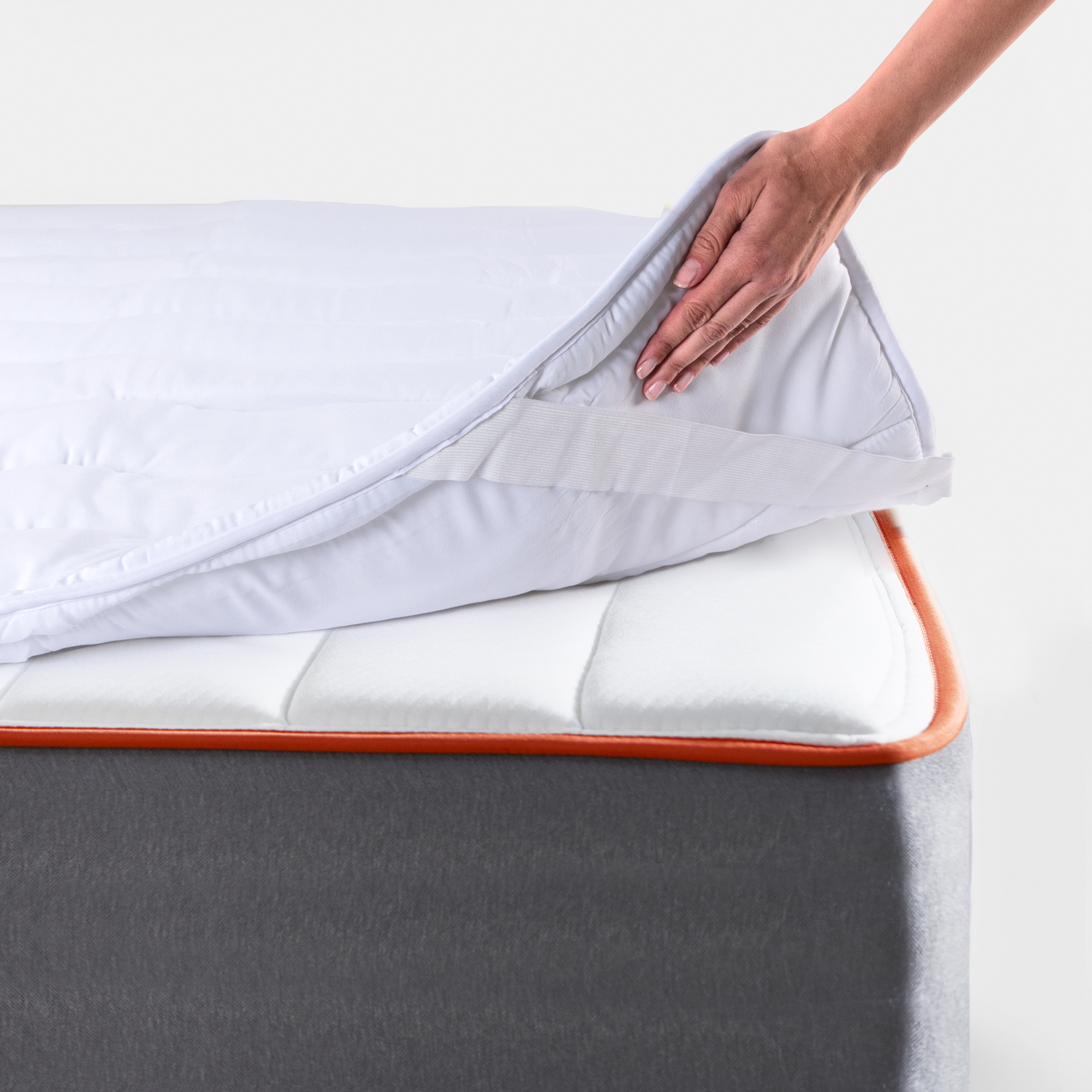 Colchón Plegable Topper Sobrecolchu00f3n 5cm Fibra Atialu00e9rgico