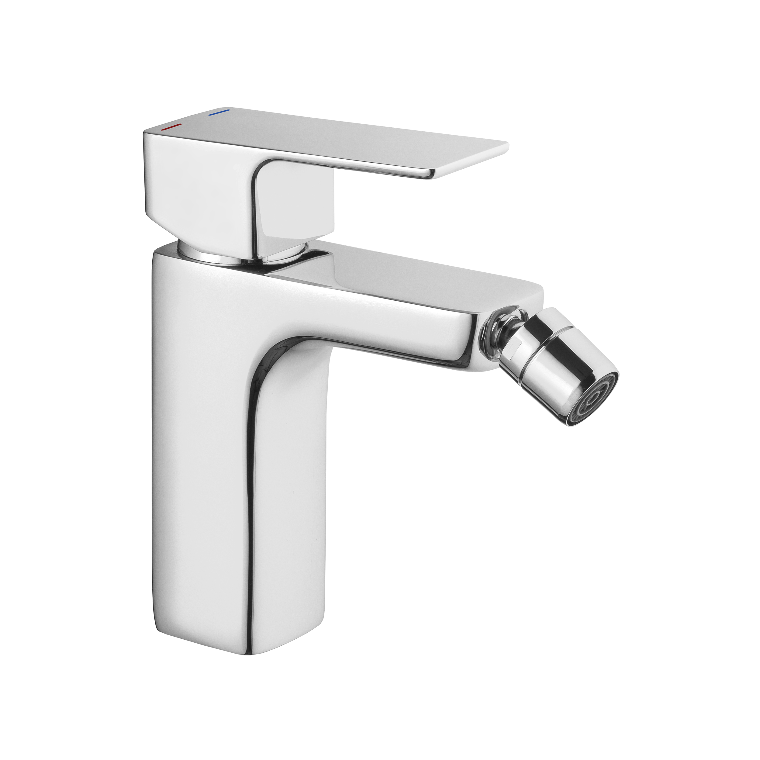 Bateria Bidetowa Kran do Bidetu Prysznic bidetka INVENA Nyks Srebrny