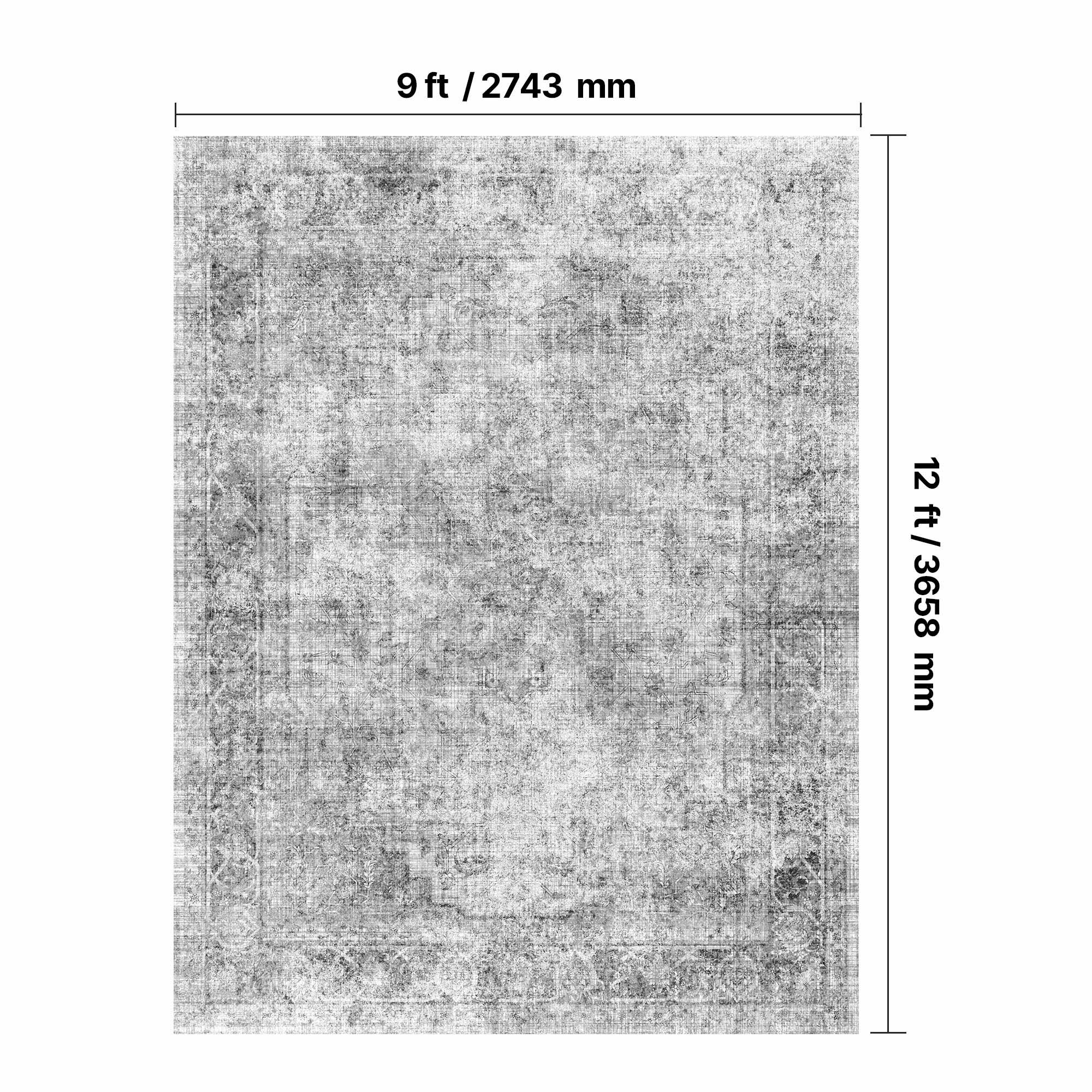 Tapete SucceBuy para sala de estar, 2,7 x 3,7 m, grande, lavável e antiderrapante, com pelo curto e denso, resistente a riscos de animais de estimação - 3