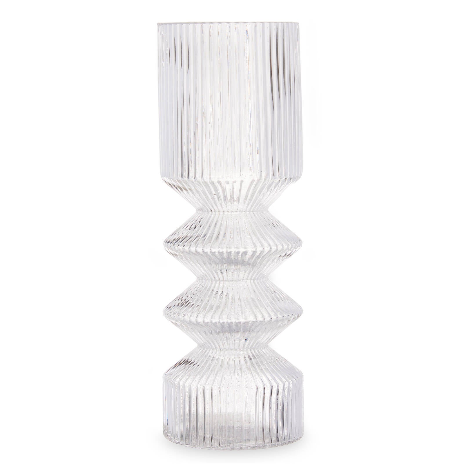 Vase en Verre Transparent Turquoise Petit Modèle