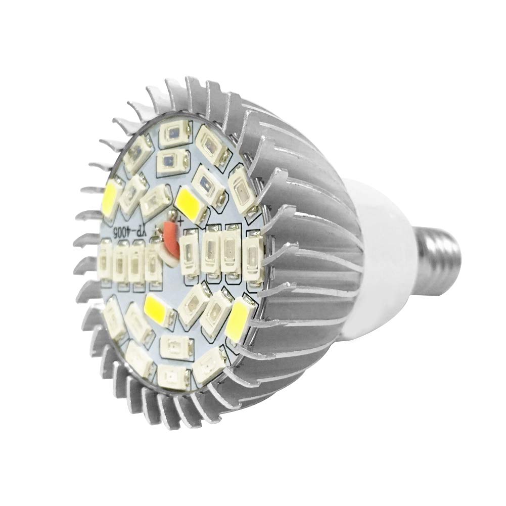 Lampadina LED Per Piante - 28W Full Spectrum, Con Base E14, Per Coltivazione Indoor E Serra