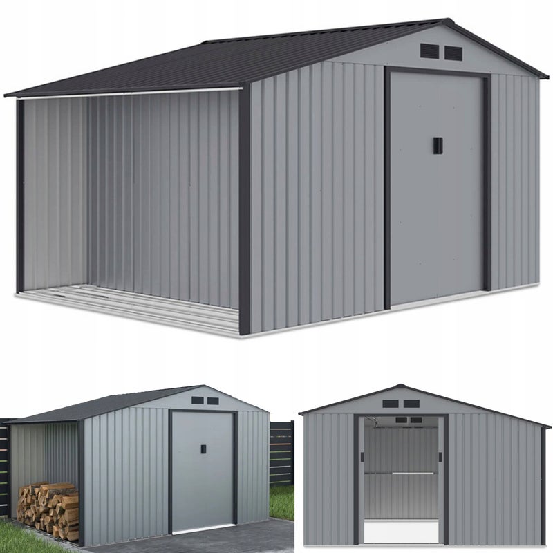 Domek Narzędziowy Metalowy na Narzędzia Drewutnia MADISON Ogrodowy 342x255 1 szt