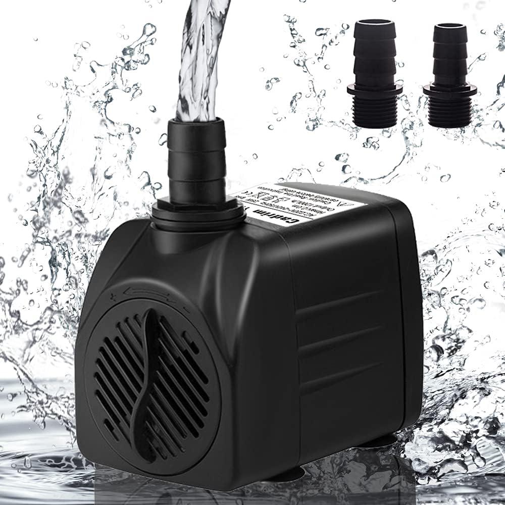 Zatapialna pompa wodna do akwarium Cadrim 25 W 1 200 l/h, czarna
