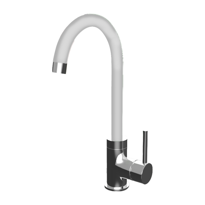 GRANADA-Cocina s/repisa Caño Color Cromo|Blanco Leroy Merlin