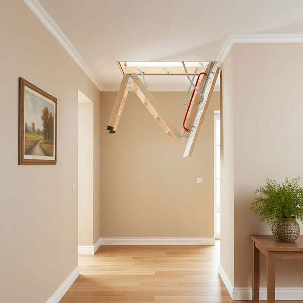 Echelle escamotable bois - Trémie de 70 x 111cm - Hauteur de 2.32 à 2.80m - LWK70111-2 - 6