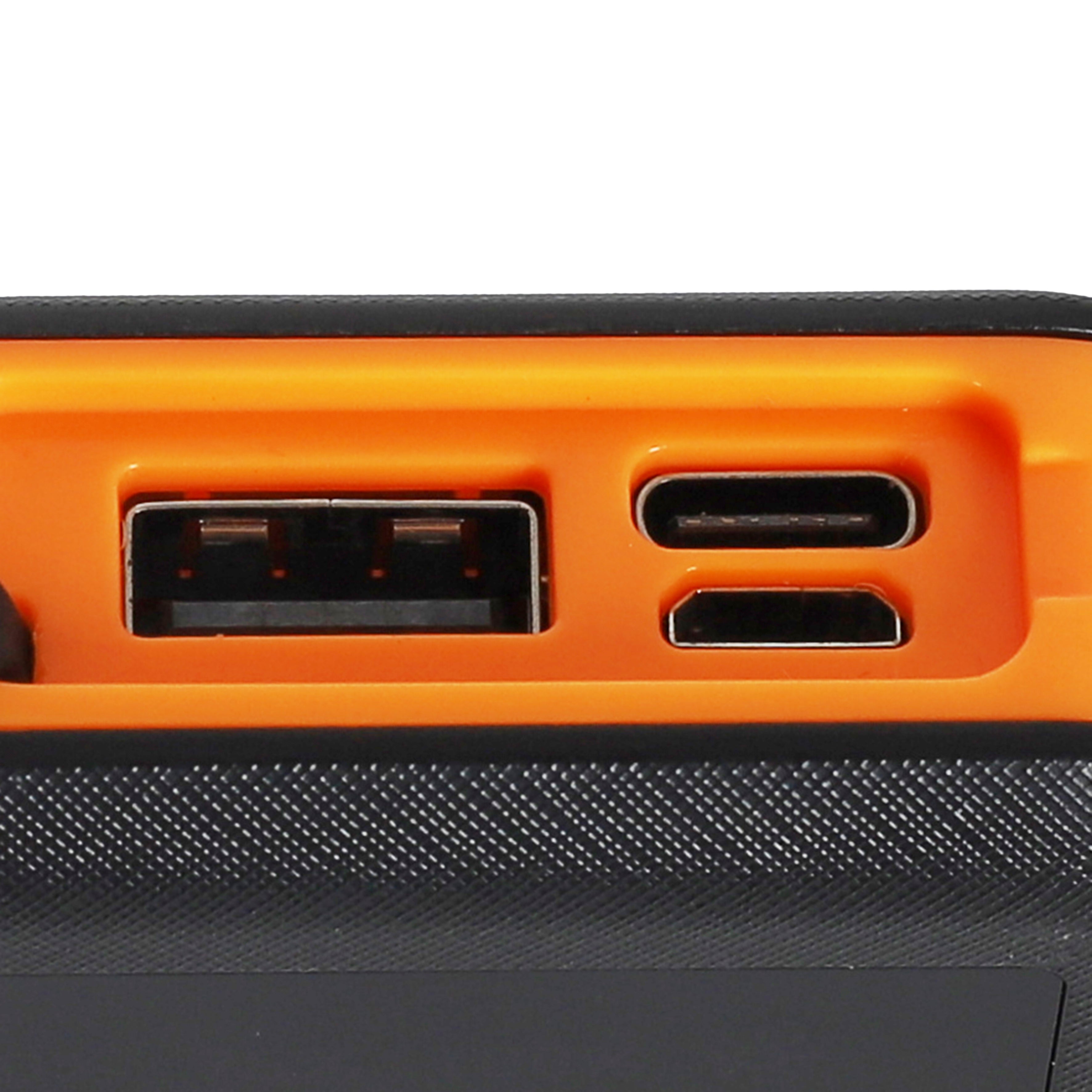 Batterie Portable Solaire - BE MIX - 10000mAh - Noir et Bleu - 5
