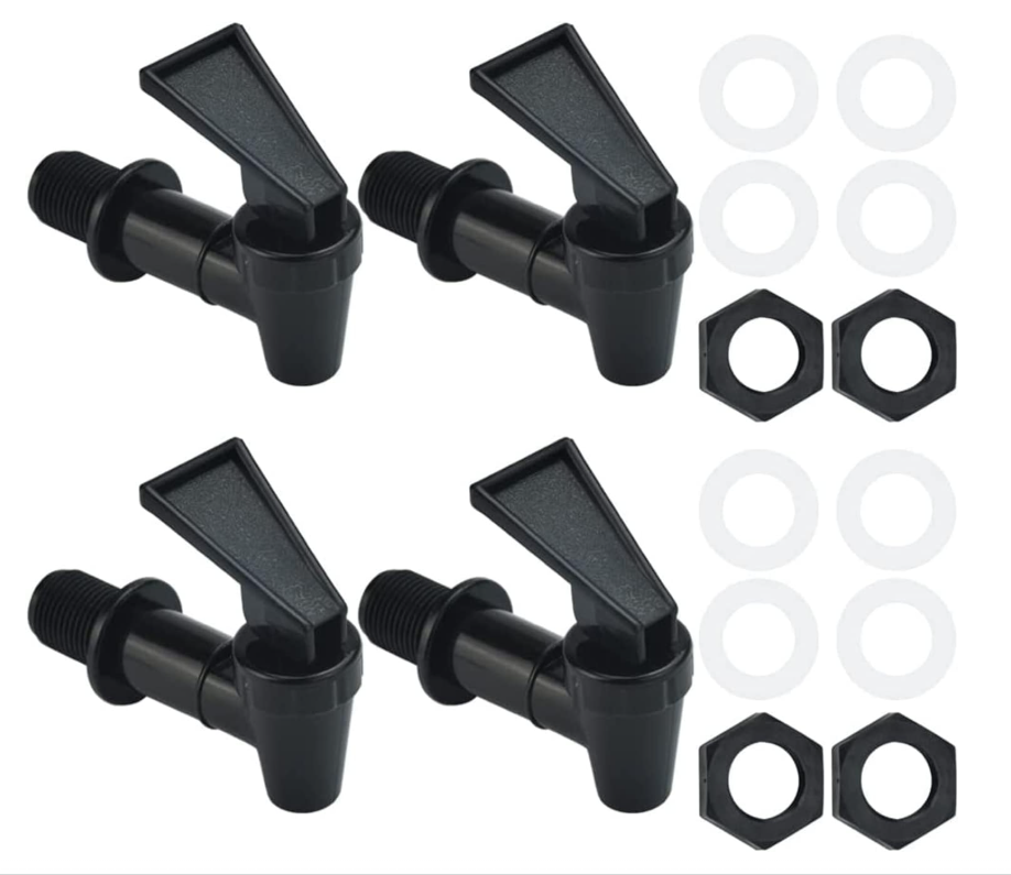 Plastikowy kran do wody, 4 sztuki plastikowych kranów do wody, kran beczkowy do piwa, szklanki, kawy, soku, poidełka