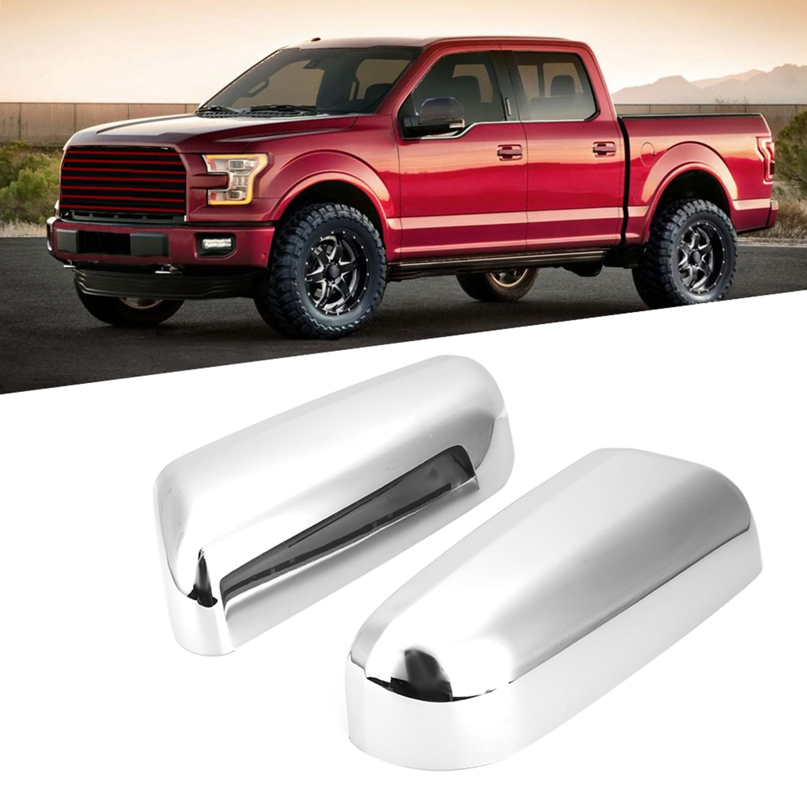 Modifica auto Copertura specchietto retrovisore auto Decorazione Accessori adatti per F150 09-14 (parte superiore) - 4