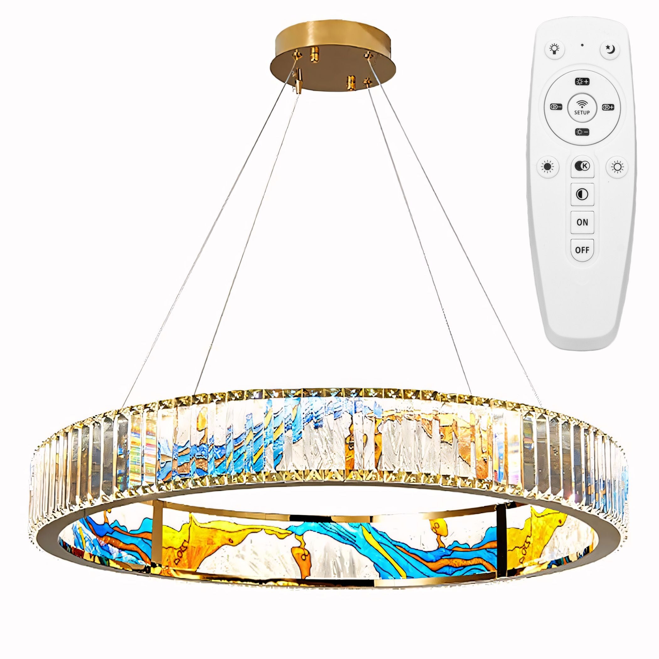 Lampa Sufitowa Wisząca Toolight App1748-Cp Przezroczysty Led