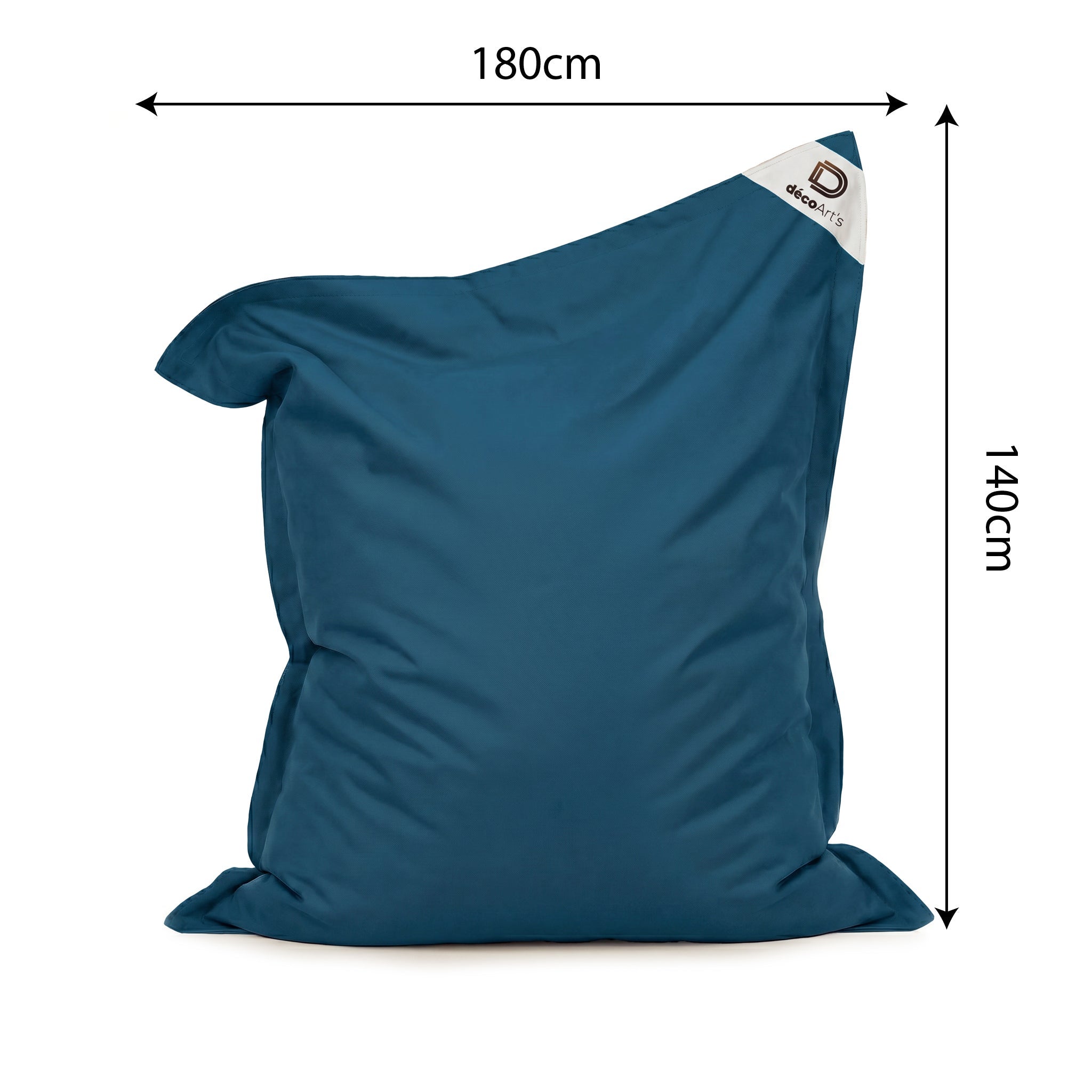 Custodia Pouf Gigante XXL 180x140cm Interno ed Esterno - Blu petrolio - 5
