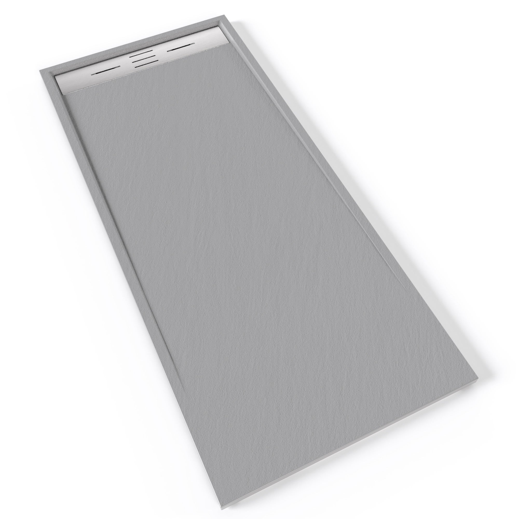 Receveur De Douche Idralite 70x140 Cm Blanc Effet Pierre - Résine Réductible - Neuf