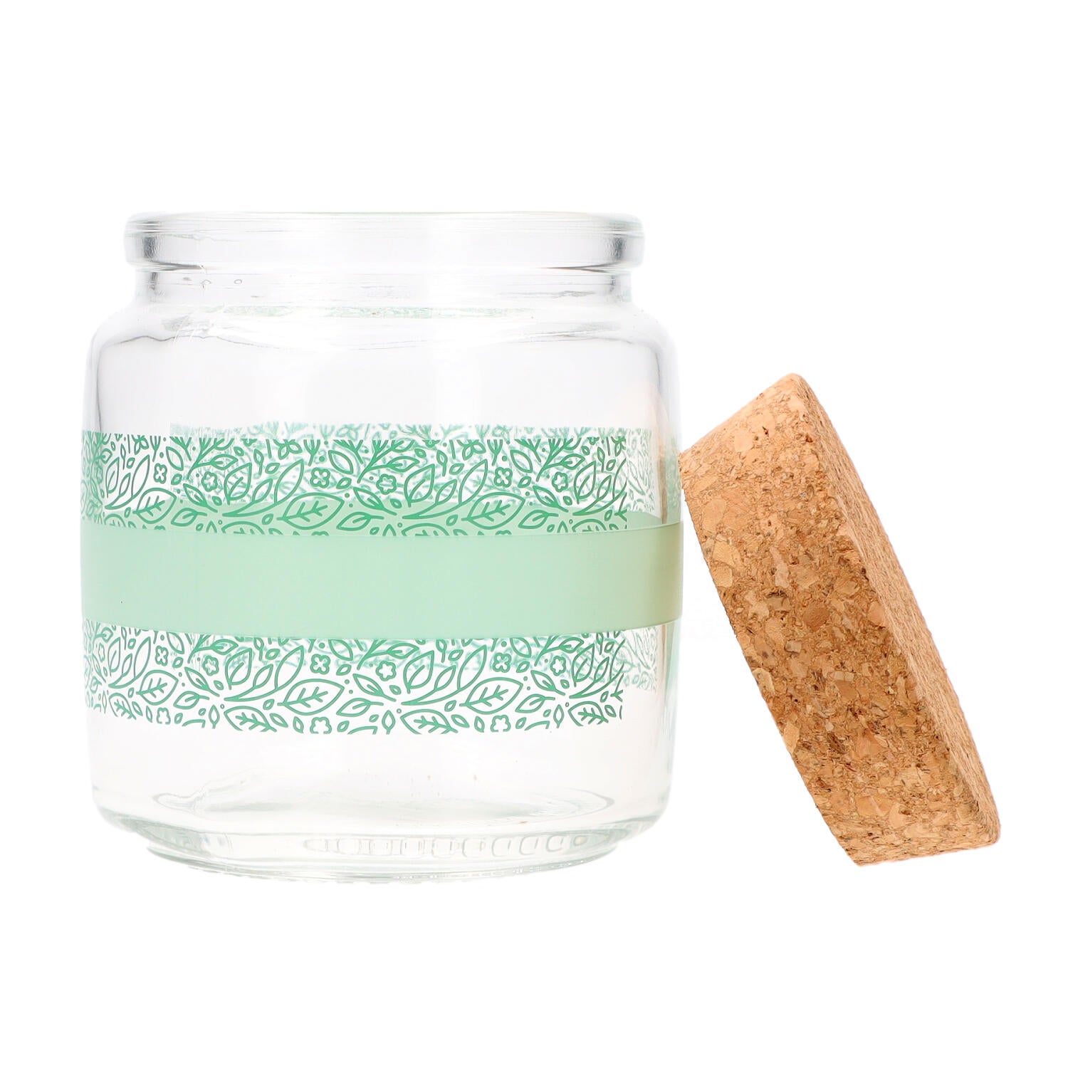 Barattolo Da Cucina Bormioli Naturalmente Con Tappo In Sughero - Capacit&agrave; 75 Cl, Colore Giallo | Eco-compatibile