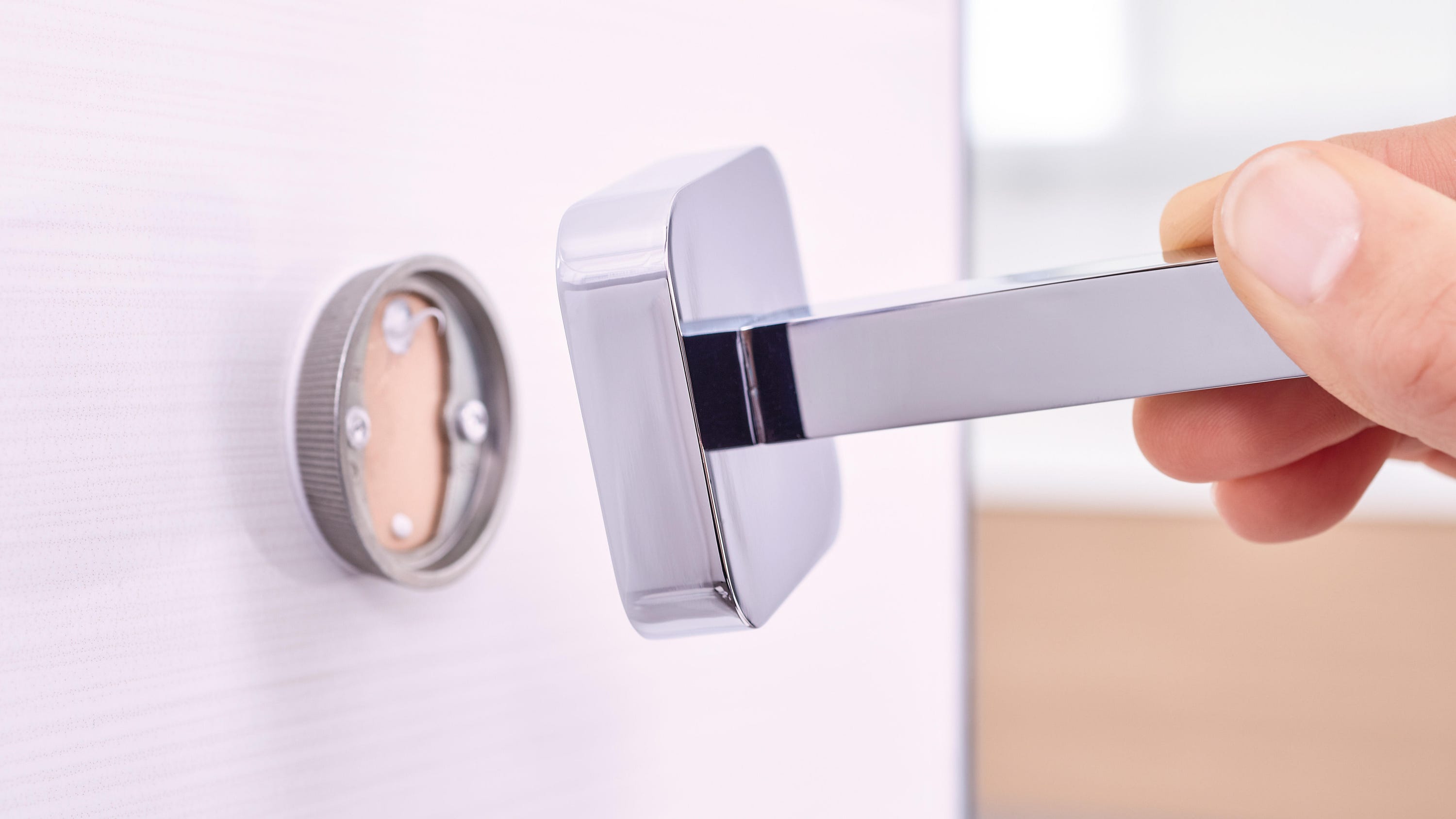 Toallero de pared Elegant cromado brillante 8.5x53.5 cm - 6