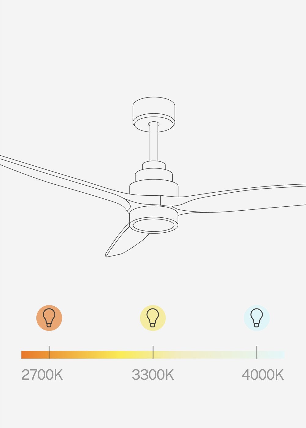 CREATE - WIND STYLANCE L - Ventilateur de plafond 40W silencieux 100% bois Ø 152 cm avec eclaraige sans wifi - 6