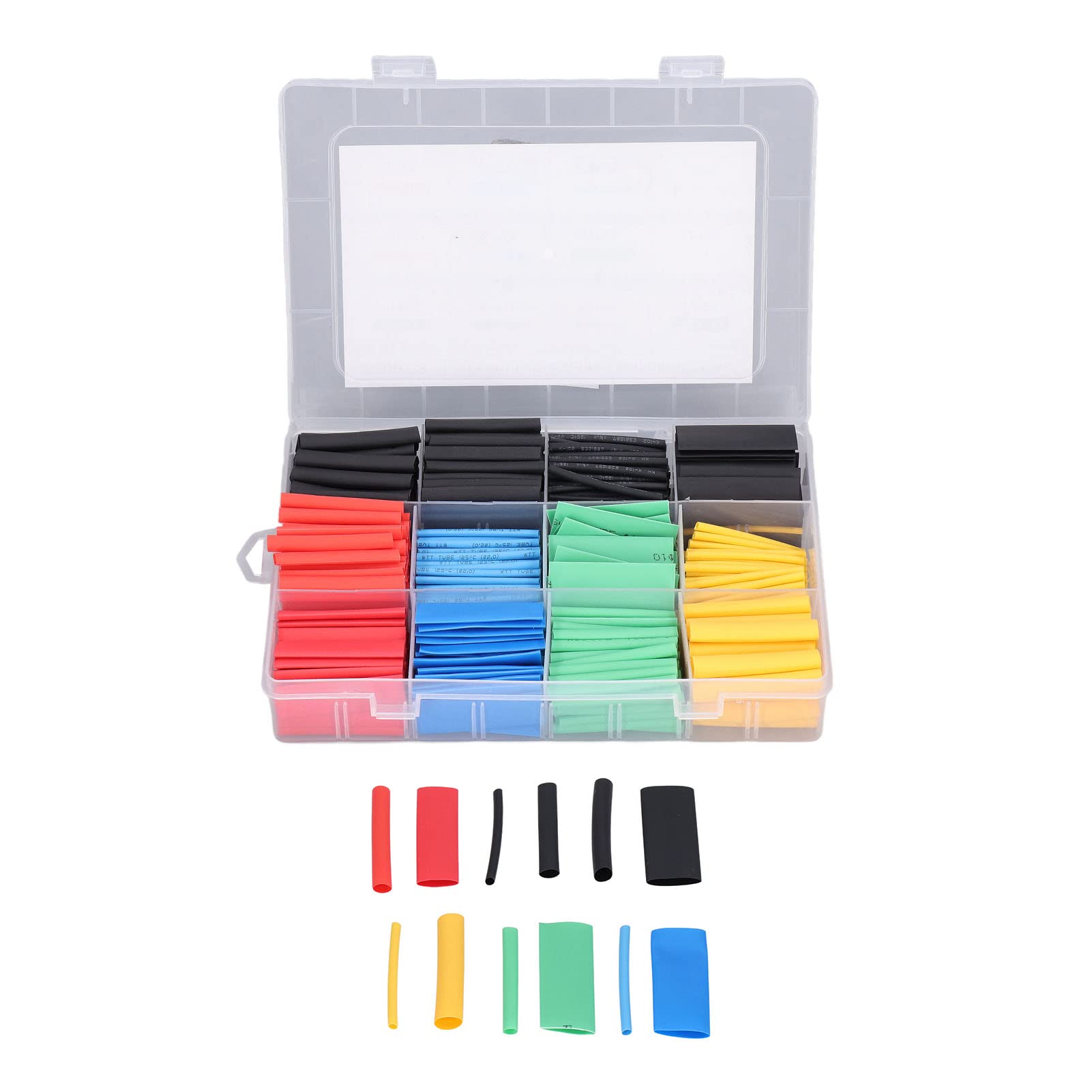 SIXTOL Set De Tubos Termorretráctiles 128 Piezas – Protege Cables, 6 Tamaños Y Colores, Ideal Para Electricistas Y DIY