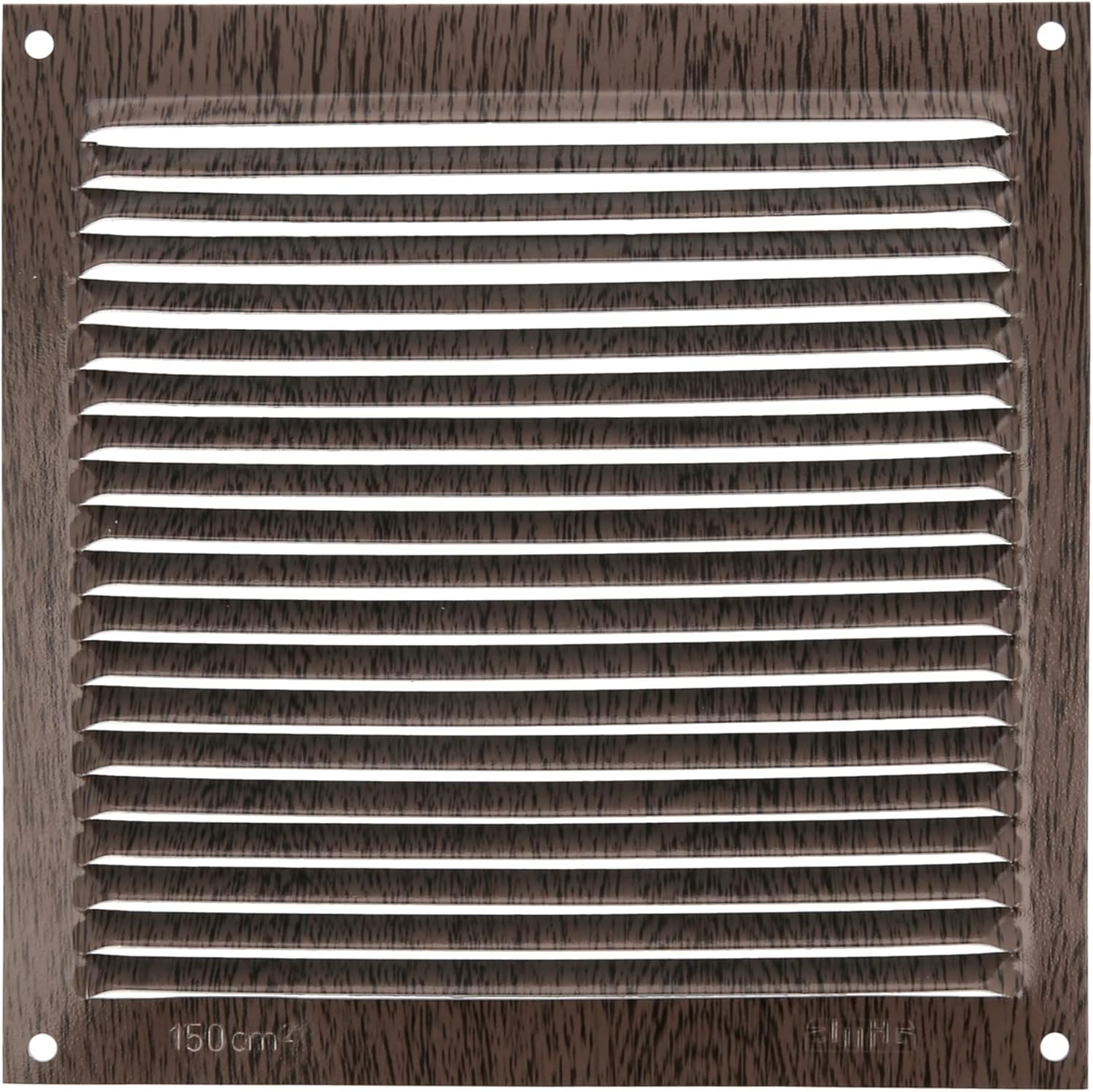 EffiFish Cubierta de ventilación de metal de aluminio, rejilla cuadrada de ventilación de aire Soffit, con malla protectora para baño, cocina, pared, techo, conducto de apertura (400 x 400 mm