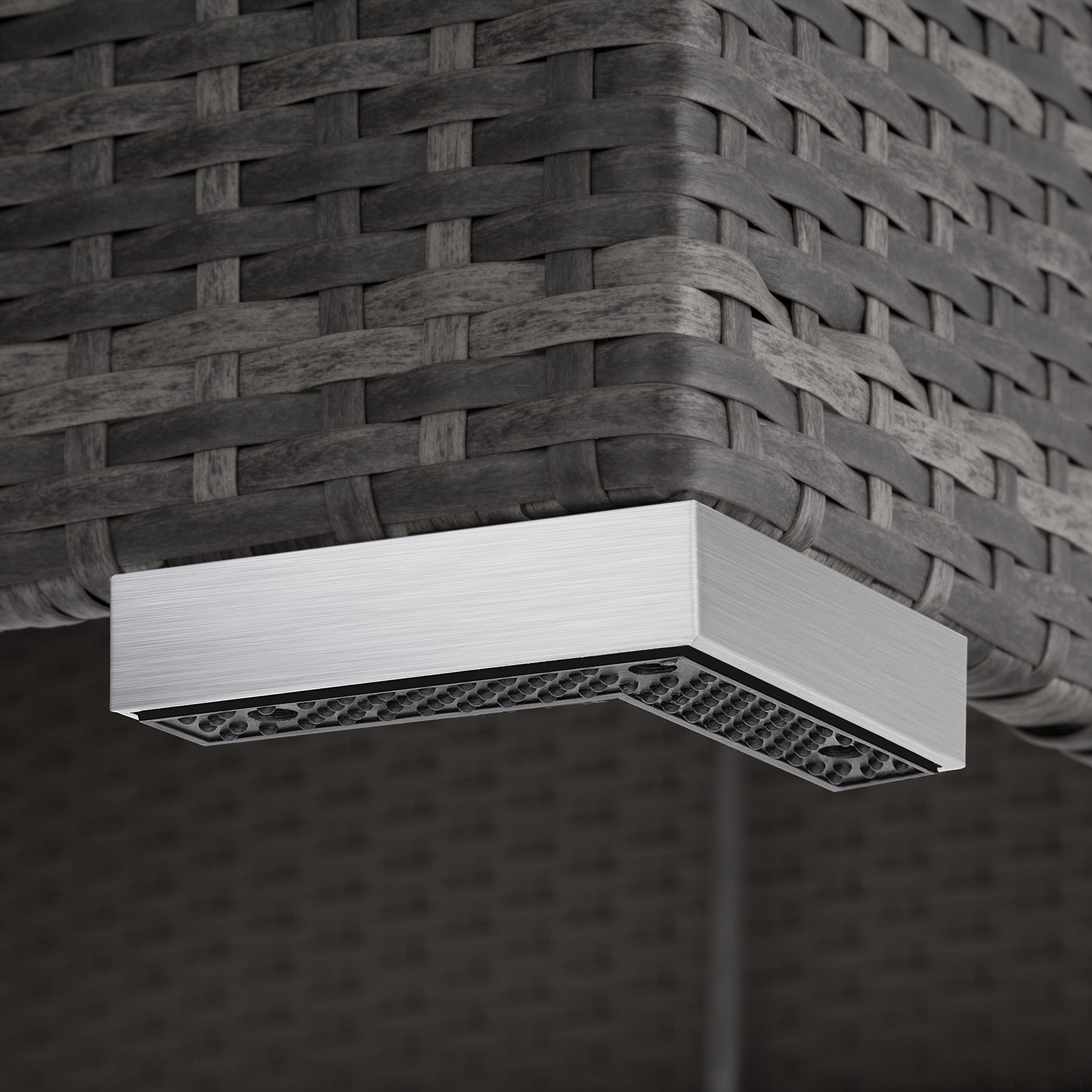 Salotto da giardino in resina intrecciata e alluminio 6 posti resistente a UV e intemperie TECTAKE - 7