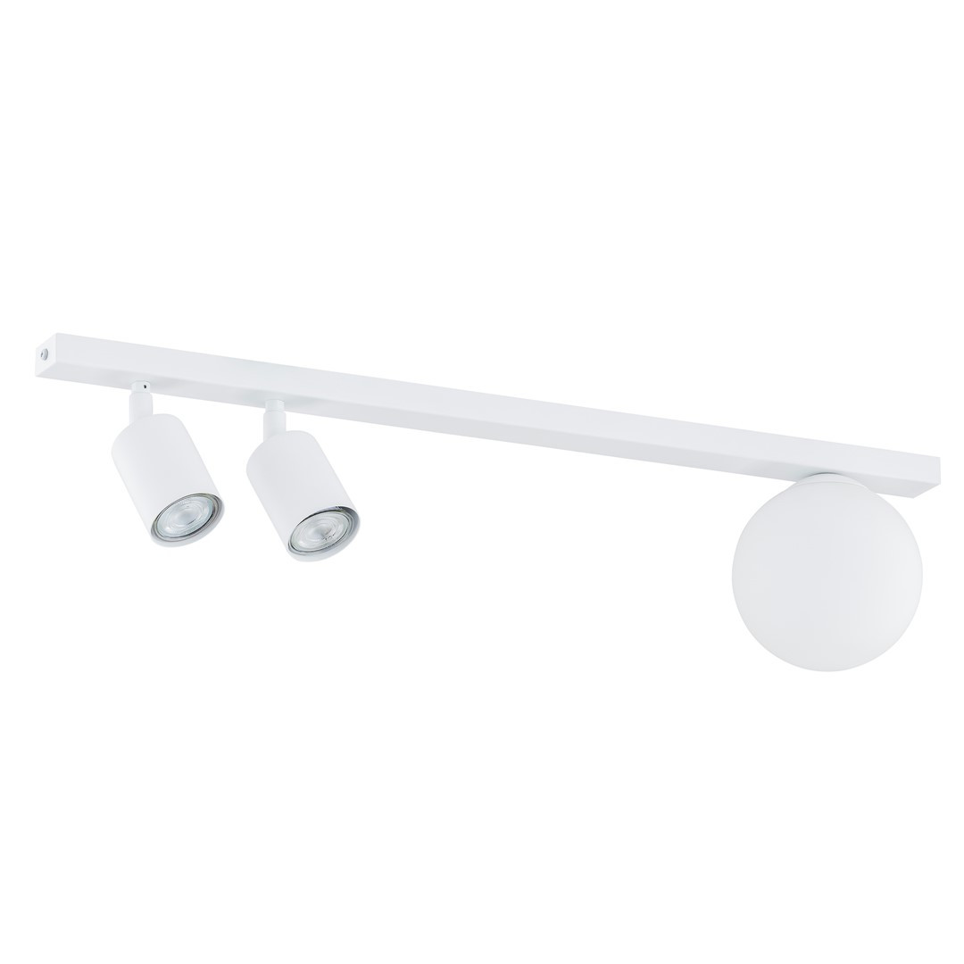 Lampa sufitowa Baster biała 3xGU10 / E14x18W wym: 17 x 60 x 14 cm metal Emibig