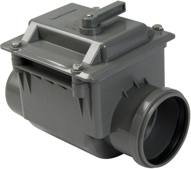 Clapet anti-retour en PVC à fermeture manuelle Ø 100 à joint