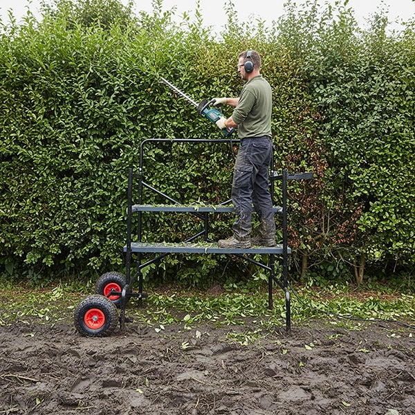 TUBESCA-Comabi - Échafaudage roulant taille haie – Longueur 1,12 m – Hauteur max 0,83 m - 5