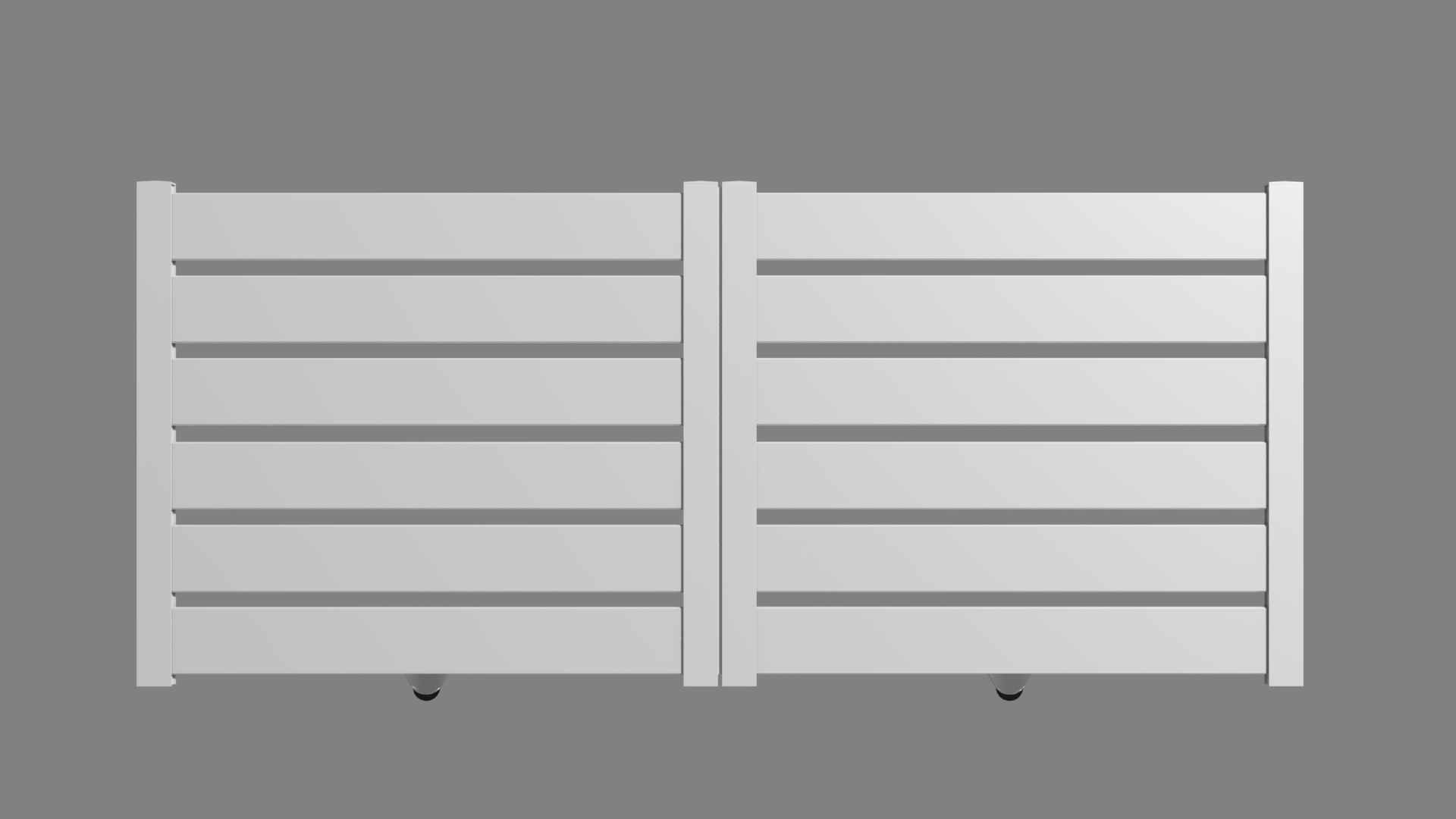 Portail aluminium coulissant SAH en kit + Motorisation dimensions L.4000 (entre piliers) X H.1500 mm Couleurs Blanc (RAL 9010) - 3