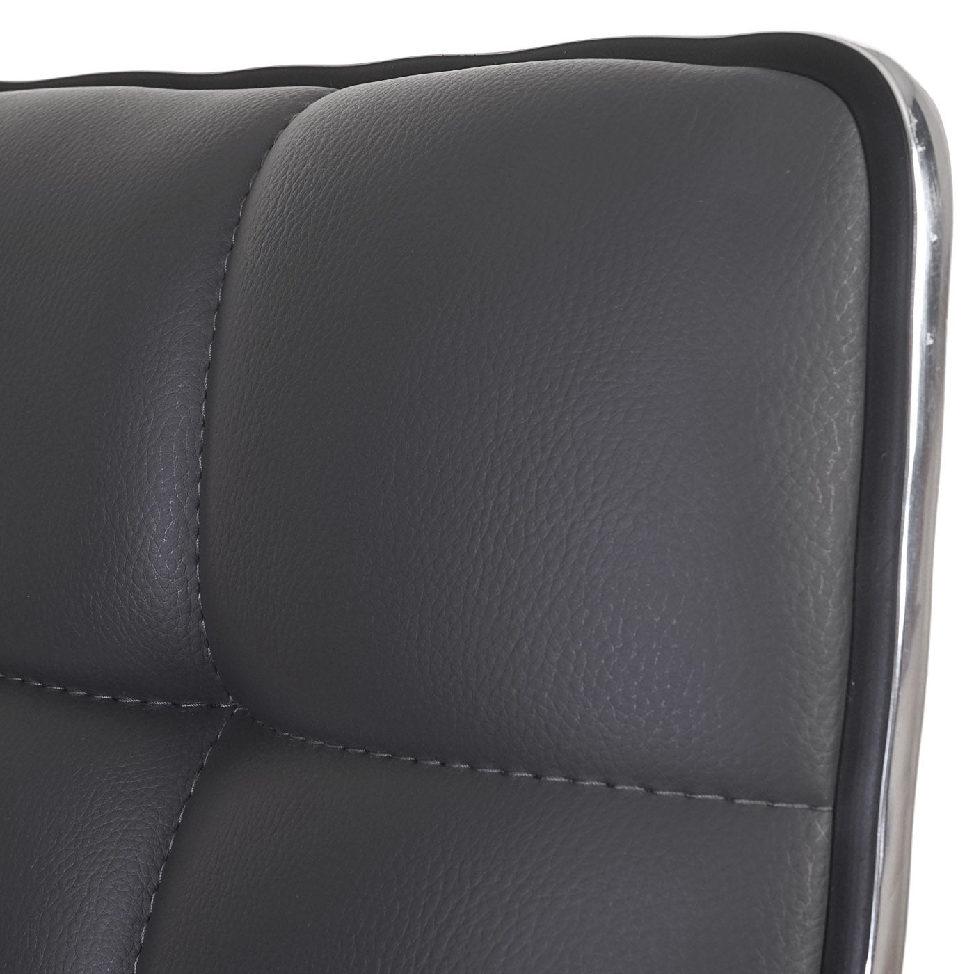 Juego de 6 sillas de comedor HWC-C41, silla de cocina, giratoria regulable en altura, polipiel certificada MVG ~ gris - 8