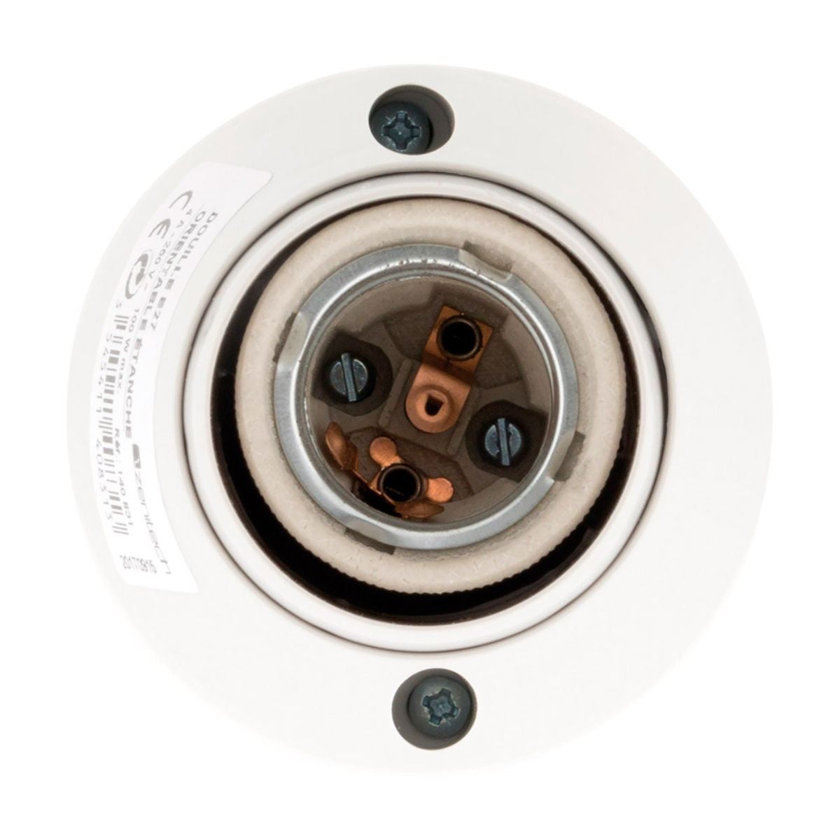Douille orientable E27 - Blanc - Zenitech - 4