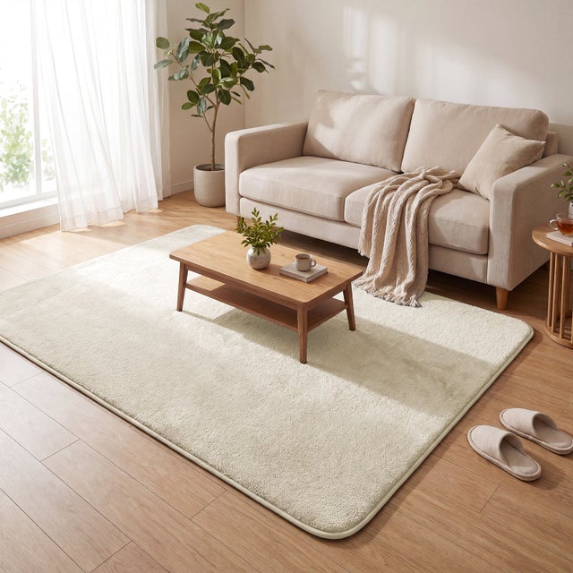 VOUNOT® Alfombra Moderna para Salón 140x200 cm, Beige