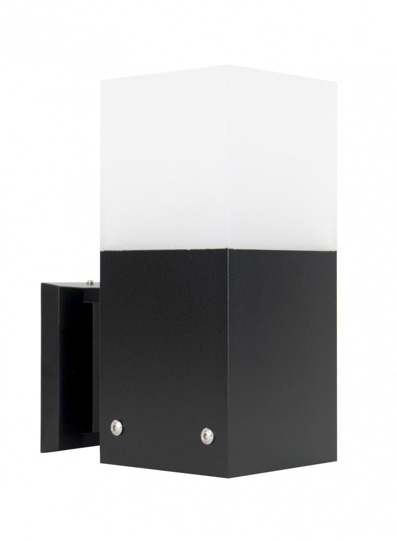 Kinkiet zewnętrzny Cube czarny 1xE27x20W wym:22x10x17cm IP44 SU-MA