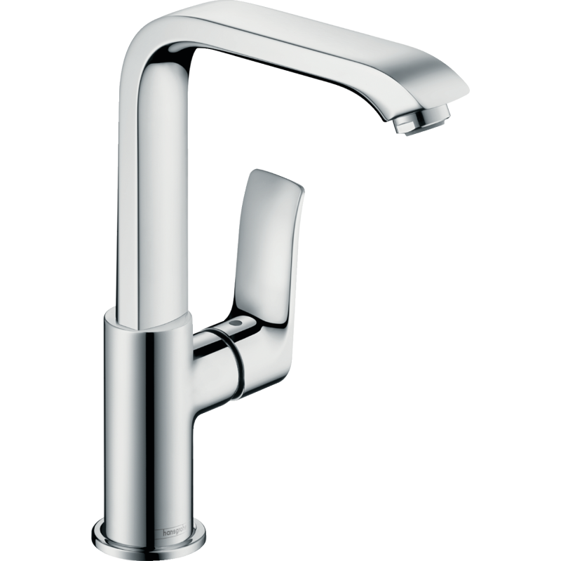 HANSGROHE 31087000 Metris Jednouchwytowa bateria umywalkowa 130 z kompletem odpływowym z cięgłem Chrom