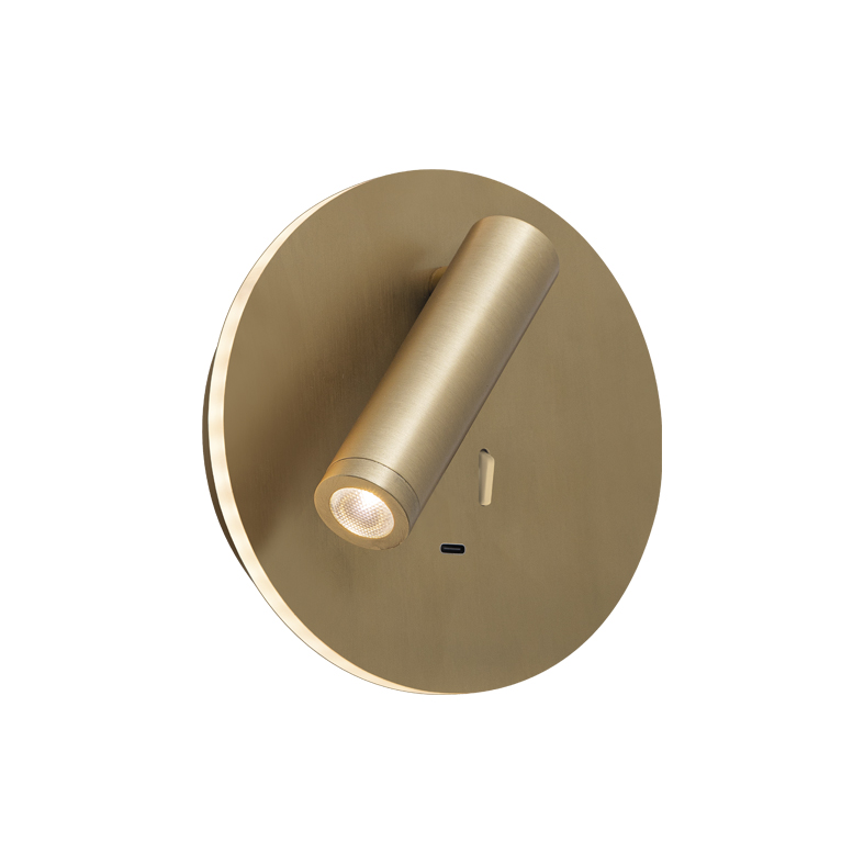 MY WAY - Aplică LED reglabilă de 9W cu port USB, lumină 3000K , design modern din aluminiu - Rossini Group