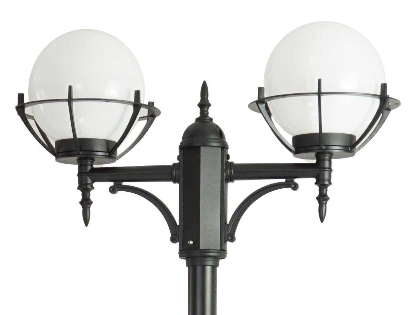 Latarnia ogrodowa Kule czarna 2xE27x60W wym: 280 x 70 x 25 cm aluminium SU-MA